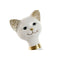 Decoratieve figuren Home ESPRIT Wit Gouden Kat Romantiek 16 x 8 x 30 cm