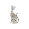 Decoratieve figuren Home ESPRIT Wit Gouden Kat Romantiek 16 x 8 x 30 cm
