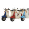 Decoratieve figuren Home ESPRIT Motorfiets (3 Stuks)