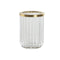 Glazen Home ESPRIT Gouden Kristal 7,5 x 7,5 x 10 cm