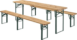 Complete Biertafelset standaard kwaliteit inklapbaar met 2 banken 50x220 cm
