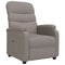 Fauteuil verstelbaar stof taupe