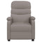 Fauteuil verstelbaar stof taupe