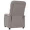Fauteuil verstelbaar stof taupe