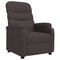 Fauteuil verstelbaar stof donkerbruin