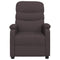 Fauteuil verstelbaar stof donkerbruin