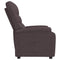 Fauteuil verstelbaar stof donkerbruin