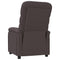 Fauteuil verstelbaar stof donkerbruin