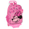 Schoolrugzak met Wielen Minnie Mouse Loving Roze 33 x 42 x 14 cm