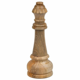 Decoratieve figuren Alexandra House Living Bruin Mangohout Schaakspel 14 x 36 x 14 cm