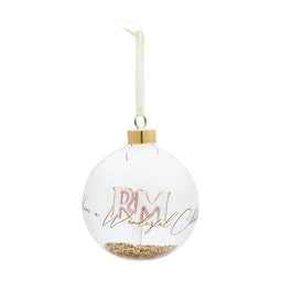 Rivièra Maison Wonderful Times Ornament gold D. 10 SET van 5