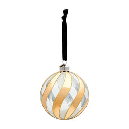 Rivièra Maison Golden Swirl Ornament Dia 10 Set van 4