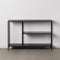 Tv-meubel 120,5 x 30 x 81,3 cm Zwart Staal