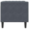 Fauteuil Chesterfield-stijl fluweel donkergrijs
