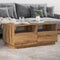 Salontafel met LED-verlichting 90x49x40 cm artisan eikenkleurig
