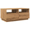 Salontafel met LED-verlichting 90x49x40 cm artisan eikenkleurig