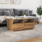 Salontafel met LED-verlichting 90x49x40 cm artisan eikenkleurig
