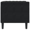 Fauteuil Chesterfield-stijl fluweel zwart