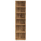 Schoenenkast 28x27x102 cm bewerkt hout artisanaal eikenkleurig