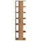 Schoenenkast 28x27x102 cm bewerkt hout artisanaal eikenkleurig