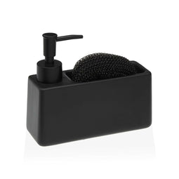 Schuurspons Versa Zwart Keramisch Plastic 6,3 x 14,5 x 16,8 cm
