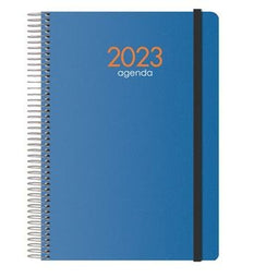 Agenda DOHE SYNCRO Blauw Quarto 15 x 21 cm 2023