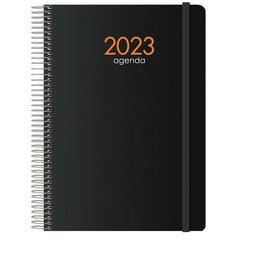 Agenda DOHE SYNCRO Zwart Quarto 15 x 21 cm 2023