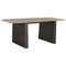 Eettafel Home ESPRIT Natuurlijk Donkerbruin Spar 200 x 90 x 75 cm