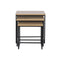 Set van 3 tafels DKD Home Decor Zwart Metaal 45 x 45 x 45 cm Hout MDF
