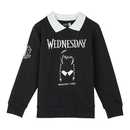 Kindersweater zonder Capuchon Wednesday Donker grijs Maat 12 Jaar
