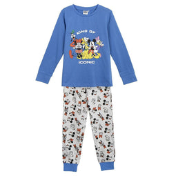 Pyjama Kinderen Mickey Mouse Blauw Maat 12 Jaar