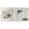 Canvas Home ESPRIT Wit Gouden polyestyreen Canvas Abstract 101,5 x 4 x 101,5 cm (2 Stuks)