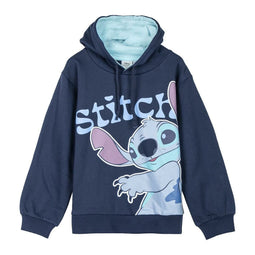 Kinderhoodie Stitch Donkerblauw Maat 8 Jaar