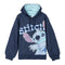 Kinderhoodie Stitch Donkerblauw Maat 8 Jaar