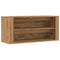 Schoenenbankje 100x35x45 cm bewerkt hout artisanaal eikenkleur