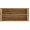 Schoenenbankje 100x35x45 cm bewerkt hout artisanaal eikenkleur