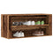 Schoenenbank 100x35x45 cm bewerkt hout oud houtkleurig
