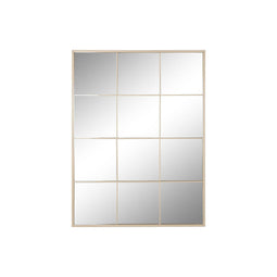 Wandspiegel Home ESPRIT Beige Kristal Ijzer Spiegel Venster Scandi 90 x 1 x 120 cm
