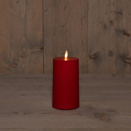 Anna's Collection - B.O.T. Outdoor Candle Moving Flame 8X16 cm Red 2Xc (500H)