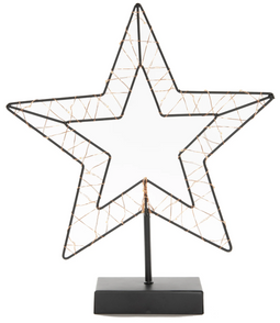 Anna's Collection - B.O.T. Indoor Black Star 29,5X34,5 cm50Led Classic