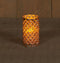 Anna's Collection - Oud zilver glas b.o.t. 7,5x12,5 cm met bew. vlam 3xAAA 6/18h timer