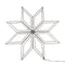 Anna's Collection - Outdoor Black 8-Pointed Star 73X73Cm/200Led Classic Warm Wit