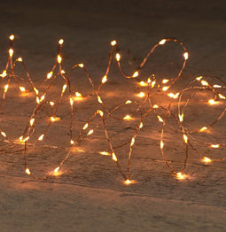 Anna's Collection - LED KOPER DRAAD 200L/10M LED CLASSIC - 5M AANLOOPSNOER - IP44 TRAFO AAN / 8/1...