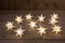 Anna's Collection - 10 3D STER WIT 12CM / 10LED WARM WIT 1,5M / 5M TRANSPARANT AANLOOPSNOER / IP4...