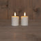 Anna's Collection - B.O.T. 2Pcs 3D Wick White Candle 4,5X8 cm 2X2Aaa