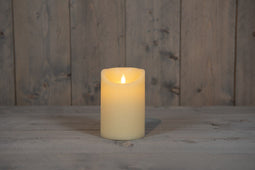 Anna's Collection - IVOOR KAARS WAX RUSTIEK BEWEGENDE VLAM 10X15CM 2XC /TIMER