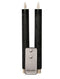 Annas collection - 2PCS ANTIEK GROEN RUSTIEK WAX DINER KAARS 23CM BEW. VLAM MET AFSTANDS BEDIENI...