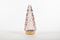 Anna's Collection - Tree Glass 10,5X24,5Cm Pink With Golden Base 10Led 3Xaa