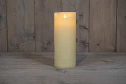 Anna's Collection - IVOOR KAARS WAX RUSTIEK BEWEGENDE VLAM 10X25CM 2XC/TIMER