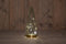 Anna's Collection - B.O.T. Tree Glass 13X28,5 cm Clear With Golden Base 10Led